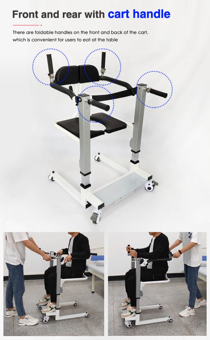 Waterproof New Electric Patient Transfer Commode Chair for Nursing Care Versatile Solution
