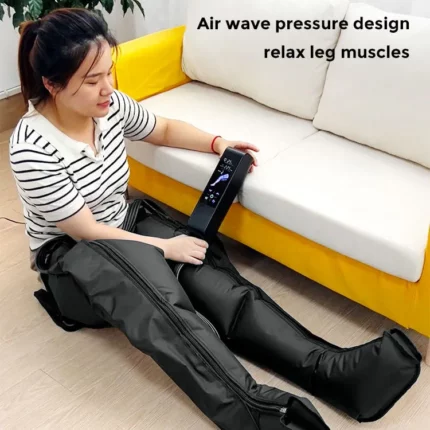 Air compression leg massager