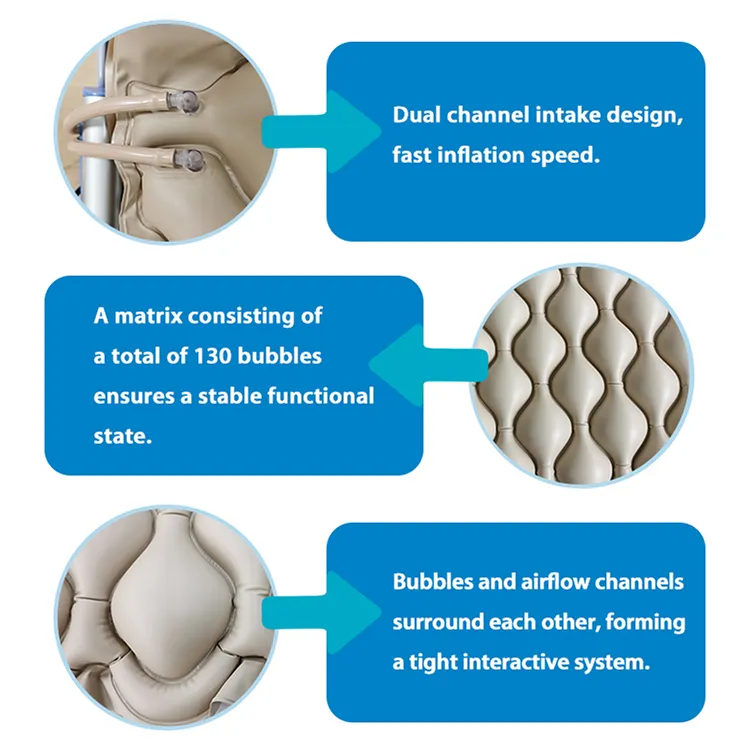 Hospital air mattress medical anti bedsore inflatable bubble with pump for bedridden patients 7 hospital bed mattress