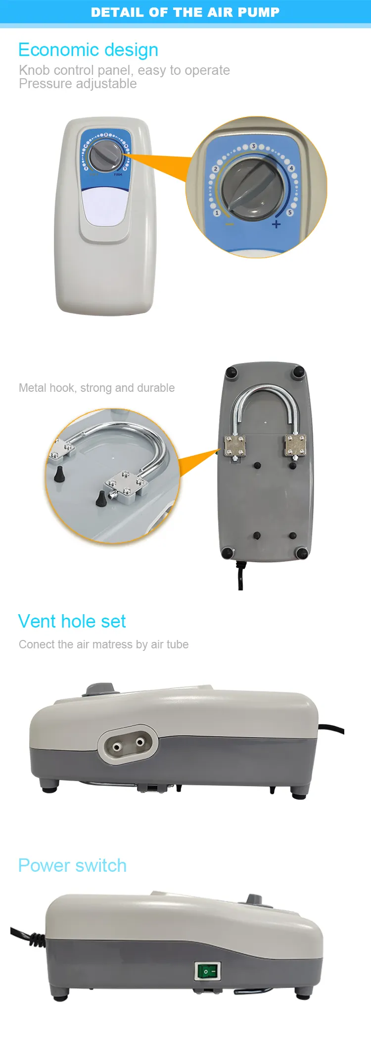 medical air mattress with pump