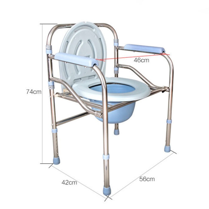 Comfortable Toilet Commode Chair for Elderly and Disabled Individuals