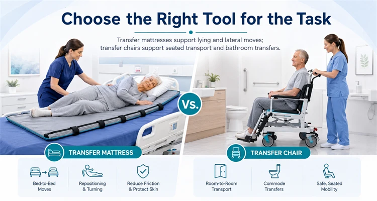 Transfer Mattress vs Chair: Which Fits Each Care Task 2 Transfer Mattress vs Chair Which Fits Each Care Task